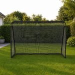 Futbolo vartai su tinklu, plieno konstrukcija 240x160x80 cm – Paveikslėlis 3