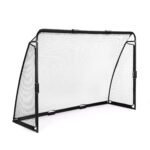 Futbolo vartai su tinklu, plieno konstrukcija 240x160x80 cm – Paveikslėlis 5