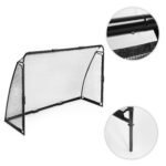 Futbolo vartai su tinklu, plieno konstrukcija 240x160x80 cm – Paveikslėlis 7