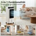 Garinantis oro aušintuvas, mobilus, 3-in-1 su 7 litrų vandens baku – Paveikslėlis 4