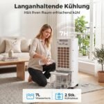 Garinantis oro aušintuvas, mobilus, 3-in-1 su 7 litrų vandens baku – Paveikslėlis 5