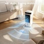 Garinantis oro aušintuvas, mobilus, 3-in-1 su 7 litrų vandens baku – Paveikslėlis 7