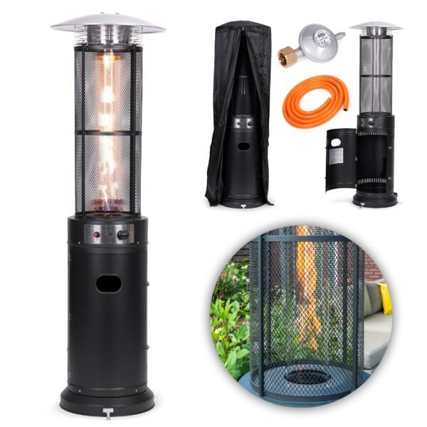 Gazinis terasos šildytuvas 11 kW su stikline kolona