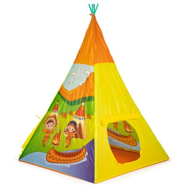 Indėniška vaikų palapinė-tipis 100x100x135 cm