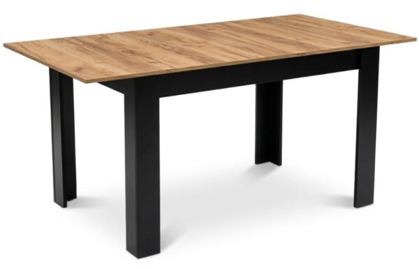 Išskleidžiamas valgomojo stalas kraft ąžuolo dekoro 120-160x80 cm
