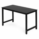 Juodas kompiuterinis stalas su melamino stalviršiu 120x60 cm – Paveikslėlis 7