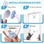 Kačių interaktyvus žaislas, USB įkraunamas, kabinamas ant durų, su šokinėjančia pele – Paveikslėlis 7