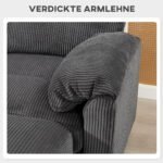 Kampinė U formos modulinė sofa su kišeninėmis spyruoklėmis gofruotu audiniu – Paveikslėlis 6