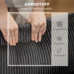 Kampinė U formos modulinė sofa su kišeninėmis spyruoklėmis gofruotu audiniu – Paveikslėlis 9