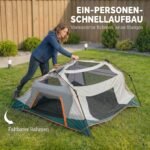 Kempingo šeimos palapinė, 3000 mm atspari vandeniui, nuimamu stogeliu