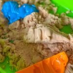 Kinetinis smėlis 1,5 kg rinkinys su gyvūnų formelėmis ir smėlio dėže – Paveikslėlis 8