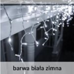 LED varveklių girlianda laukui 19 m su 500 šaltai baltų diodų