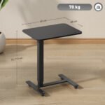 Laptopo staliukas reguliuojamo aukščio su ratukais – Paveikslėlis 3