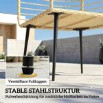 Lauko krėslas kokono formos iš PE ratano su pufu ir storomis pagalvėmis – Paveikslėlis 8