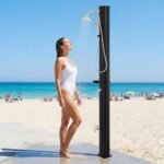 Lauko saulės dušas su 35L talpa ir WPC pagrindu (Juoda) – Paveikslėlis 4