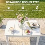 Lauko stačiakampis plastikinis staliukas, 70x53 cm, atsparus oro sąlygoms – Paveikslėlis 4