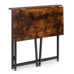 Lofto stiliaus sulankstomas stalas 80x45 cm – Paveikslėlis 6