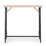 Lofto stiliaus sulankstomas stalas 80x45 cm šviesaus ąžuolo