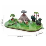 Magnetinis 3D dinozaurų konstruktorius su diorama – Paveikslėlis 8