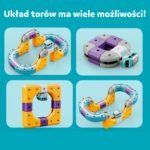 Magnetinis bėgių kelio konstruktorius su magnetine trauka, 38 detalės