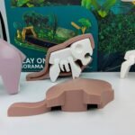 Magnetinis konstravimo rinkinys miško gyvūnų diorama – Paveikslėlis 4