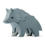 Magnetinis konstravimo rinkinys miško gyvūnų diorama – Paveikslėlis 5