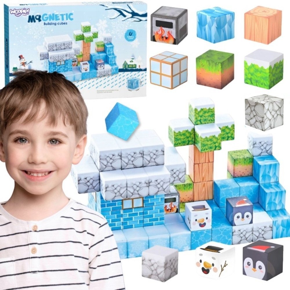 Magnetinis žiemos pasaulio konstravimo rinkinys Magnetinis žiemos pasaulio konstravimo rinkinys