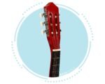 Medinė klasikinė šešių stygų gitara vaikams