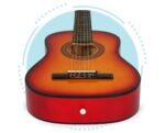 Medinė klasikinė šešių stygų gitara vaikams
