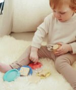Medinė meškučio formos piramidė su 11 detalių – Paveikslėlis 4