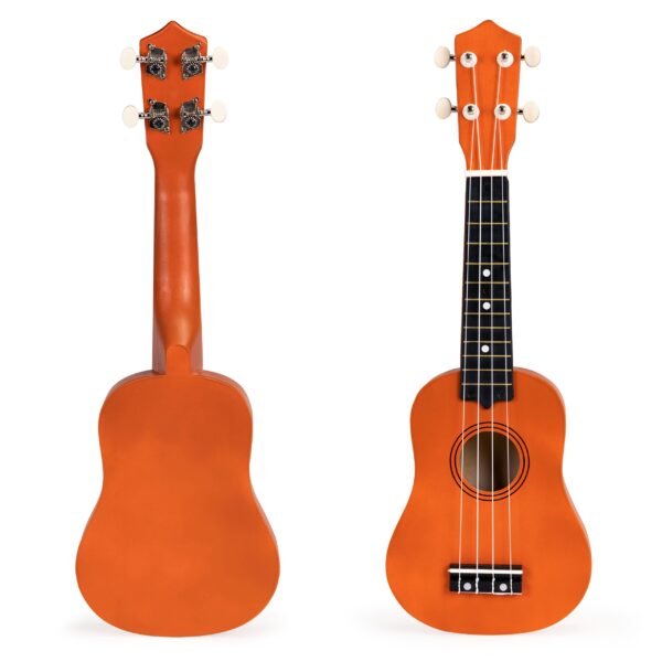 Medinė ukulelė vaikams su 4 nailono stygomis