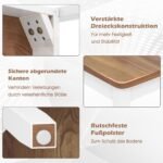 Medinės valgomojo kėdės su ergonomišku atlošu ir gumuoto medžio kojomis (Ruda) – Paveikslėlis 3