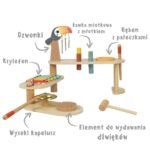 Medinis lavinamasis muzikinis staliukas su instrumentais – Paveikslėlis 3