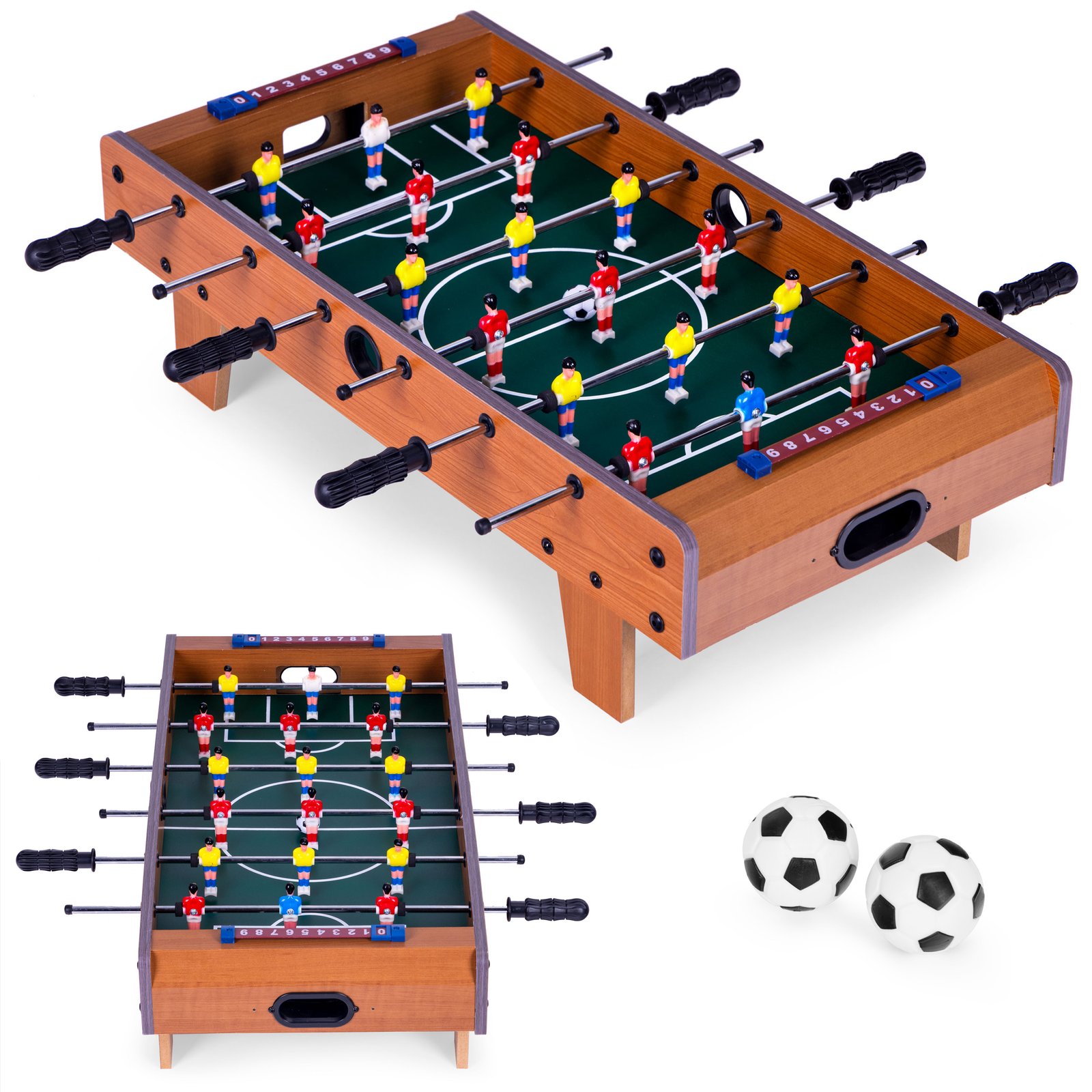 Medinis mini stalo futbolas 69 x 35
