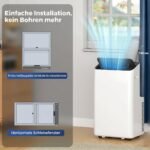Mobilus oro kondicionierius 12000 BTU su inverteriu ir reguliuojamu 60° oro srautu