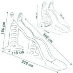 Modulinė lauko čiuožykla vaikams 2-in-1 360 cm