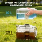 Nešiojamas kempingo BIO tualetas su 20 l nuotekų ir 10 l vandens, maks. 147 kg – Paveikslėlis 4