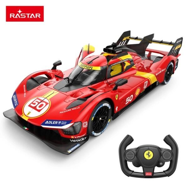 Nuotoliu valdomas 1:14 mastelio Ferrari 499P sportinis automobilis