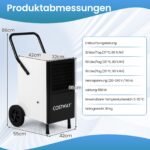 Oro sausintuvas profesionalus pramoninis su pompa 60 l/d našumo (Juoda) – Paveikslėlis 2
