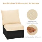 Pagalvėlių rinkinys komforto sodo baldams ir terasai (Smėlio) – Paveikslėlis 5