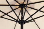 Pakreipiamas sodo skėtis su alkūniniu mechanizmu, 3 m, smėlio spalvos