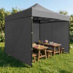 Paviljono pilka stogo danga 3x3 m iš 420D PVC audinio – Paveikslėlis 3