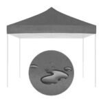 Paviljono pilka stogo danga 3x3 m iš 420D PVC audinio – Paveikslėlis 8
