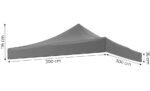 Paviljono pilka stogo danga 3x3 m iš 420D PVC audinio – Paveikslėlis 9