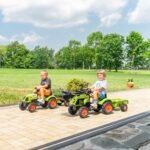 Pedalinis traktorius vaikams su krautuvu ir priekaba – Paveikslėlis 2