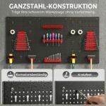 Perforuota įrankių sienelė modulinė su 28 dalių kablių ir laikiklių rinkiniu – Paveikslėlis 4