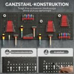 Perforuota įrankių sienelė su lentynomis ir kabliukais – Paveikslėlis 4