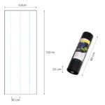 Piktžolių mulčiavimo audinys 135 g/m² 0,8x100 m su tvirtinimo kuoliukais – Paveikslėlis 10