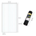 Piktžolių mulčiavimo danga juoda, 135 g/m², 3,2x50 m, su UV apsauga