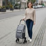 Pirkinių vežimėlis su trigubais ratais, 33 l talpos